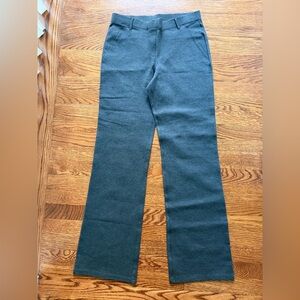 QUINCE Ultra Stretch Ponte Bootcut Pants Pull On Office Comfy Career Charcoal M